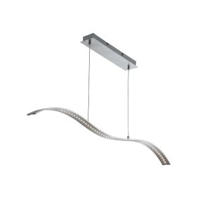 Searchlight LED Bar Lights - lampe suspendue - 100 x 8 x 120 cm - 10W LED inclus - argent satiné