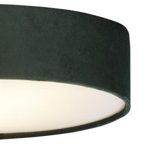 Searchlight Drum - plafonnier - Ø 50 x 10 cm - vert