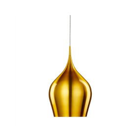 Searchlight Vibrant - lampe suspendue - Ø 26 x 160 cm - or