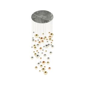 Searchlight Planets - lampe suspendue - Ø 140 x 323 cm - 55 x 7W LED dimmable incl. - multicolore
