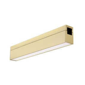 Nova Luce Versus - point lumineux système de rail magnétique - 25 x 2,6 x 4,4 cm - 10W LED incl. - laiton satiné