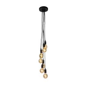 Lucide Fix Multiple - lampe suspendue - Ø 50 x 130 cm - noir