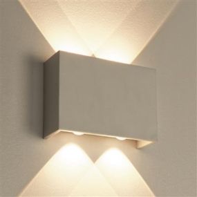 Projectlight Helmut - applique murale - 8 x 4 x 12,5 cm - 7W LED dimmable incl. - blanc