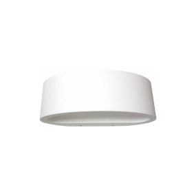 Artdelight Sharp - applique murale extérieure - 19 x 10 x 7 cm - 7,2W LED dimmable incl - IP65 - blanc