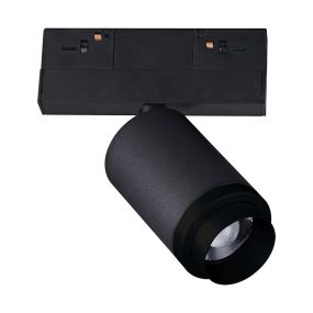 VK Lighting - système de rail magnétique - spot de rail avec zoom - 13,9 x 6,1 x 15,3 cm - 12W LED incl - 1-10V dimmable - noir