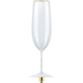 Segula Ampoule LED - Floating Champagne - Ø 8 x 35 cm - E27 - 4W dimmable - 2200K - transparent