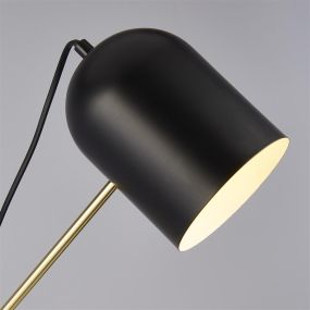 Searchlight Odyssey - lampadaire - 59 x 149 cm - noir et or