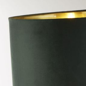 Searchlight Scarborough - lampe à poser - Ø 40 x 67 cm - laiton, or et vert