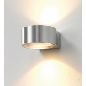 Artdelight Hudson - Applique d'extérieur - 10,5 x 11,8 x 6,5 cm - 2 x 4W LED dimmable incl. - IP54 - aluminium