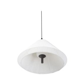 Faro Saigon - lampe suspendue cône cap - Ø 67 x 38 cm - IP65 - blanc mat