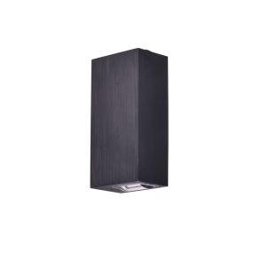 VK Lighting Spathi - applique murale - 4 x 7 x 12 cm - 6W LED incl - IP54 - noir