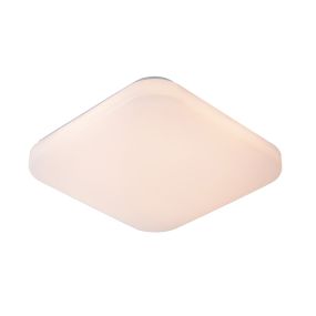 Lucide Otis - plafonnier - 43 x 43 x 8 cm - 42W LED incl - opale