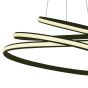 ONE Light LED Suspension Rings - lampe suspendue - Ø 65 x 150 cm - 45W LED incl - noir