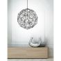 Nova Luce Sedile - lampe suspendue - Ø 60 x 230 cm - argenté