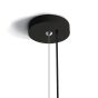 ONE Light Bowl Shade Pendant - lampe suspendue - Ø 60 x 190 cm - noir et laiton