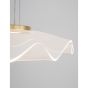 Nova Luce Siderno - lampe suspendue - Ø 50 x 150 cm - 30W LED incl. - or