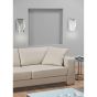 Maxlight Silk - applique murale - 25 x 10 x 40 cm - 2,4W LED incl. - chrome