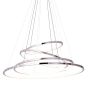 Maxlight Queen - lampe suspendue - Ø 80 x 185 cm - 10W + 14W + 18W + 25W LED dimmable incl. - chrome