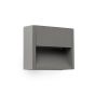 Faro Grada - applique murale - 15,7 x 4,6 x 12,8 cm - 3W LED incl. - IP54 - gris foncé