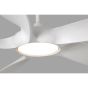 Faro Cocos - ventilateur de plafond avec lumière et télécommande - Ø 137 cm - 20W LED incl. - blanc