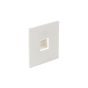 Nova Luce Passaggio - applique à encastrer - 37 x 37 mm, Ø 32 mm encastré - 1W LED incl. - IP54 - blanc