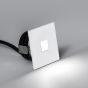 Nova Luce Passaggio - applique à encastrer - 37 x 37 mm, Ø 32 mm encastré - 1W LED incl. - IP54 - blanc