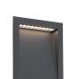 Faro Soun - applique encastrée - 19,3 x 7,3 x 23,8 cm - 8W LED incl. - IP65 - gris foncé