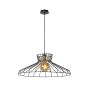 Lucide Hott - lampe suspendue - Ø 65 x 154 cm - fer gris