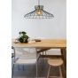 Lucide Hott - lampe suspendue - Ø 65 x 154 cm - fer gris