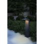 Faro Soleil - poteau de jardin solaire avec détecteur de mouvement - 16,5 x 14 x 51 cm - 2W LED incl. - IP54 - gris foncé