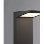 Faro Soleil - poteau de jardin solaire avec détecteur de mouvement - 16,5 x 14 x 51 cm - 2W LED incl. - IP54 - gris foncé