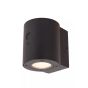 Lucide Perth - Applique d'extérieur avec capteur solaire jour/nuit - 12,6 x 9 x 10,5 cm - 1W dimmable LED incl - IP54 - noir