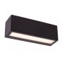 Lucide Sutton - Applique d'extérieur avec capteur solaire jour/nuit - 25,8 x 8,6 x 8,6 cm - 2W dimmable LED incl - IP54 - noir