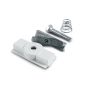 ONE Light Square Track Accessories - Système de rail triphasé - Adaptateur mécanique pour objets lourds pour rail 40003 / 40003A - blanc