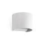 Faro Sunset - applique murale - 14 x 11 x 11,1 cm - 6W LED incl. - IP54 - blanc givré