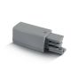 ONE Light Square Track Accessories - alimentation de départ - droite - système de rail triphasé - 16A - gris