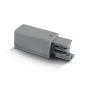 ONE Light Square Track Accessories - alimentation de départ - gauche - système de rail triphasé - 16A - gris