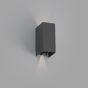 Faro Blind - applique murale - 7,4 x 10,5 x 16,5 cm - 6W LED incl. - IP65 - gris foncé