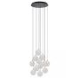 Lucide Gisela - lampe suspendue - Ø 61 x 326 cm - 12 x 3,6W LED dimmable incl. - transparent