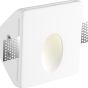 Nova Luce Cirocco - applique encastrée - 10 x 10 cm - 1W LED incl. - crépi blanc