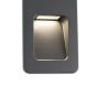 Faro Nase - applique encastrée - 9 x 5,7 x 13,5 cm - 3W LED incl. - IP44 - gris foncé