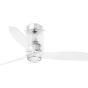 Faro Mini Tube - ventilateur de plafond avec lumière et télécommande - Ø 128 cm - 17W LED incl. - chrome et transparent