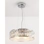 Maxlight Diamante - lampe suspendue - Ø 38 x 135 cm - chrome