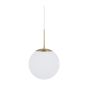 Nordlux Grant - lampe suspendue - Ø 25 x 240 cm - laiton et blanc opale