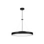 Nova Luce Perfect Profile - lampe suspendue sur télécommande (excl.) - Ø 40 x 120 cm - 24W LED dimmable incl. - 2700K-6000K - noir