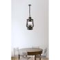 Searchlight Lantern - lampe suspendue - Ø 17 x 104 cm - noir et or