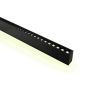 ONE Light LED Linear Profiles - lampe suspendue - 130 x 7 x 3,5 cm - 40W + 20W LED incl. - noir - couleur de lumière blanc chaud