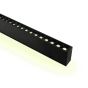 ONE Light LED Linear Profiles - lampe suspendue - 130 x 7 x 3,5 cm - 40W + 20W LED incl. - noir - couleur de lumière blanc chaud