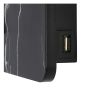 Lucide Oregon - lampe de chevet avec port usb - 15 x 15 x 9 cm - 3W LED incl - noir