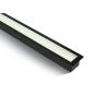 ONE Light UGR19 Profils linéaires LED encastrés - plafonnier encastré - 121 x 5 x 5,5 cm - 40W LED incl - noir - couleur de lumière blanche